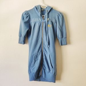 Rebel yell 1/2 sleeve hoodie sweater